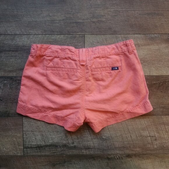 The North Face Coral Linen Cotton Blend Shorts Size 4 - Picture 2 of 4